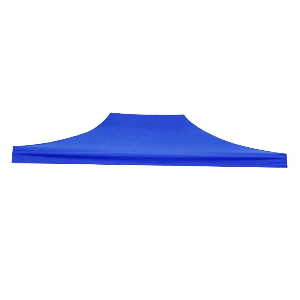 Canopy Tent Replacement Top Cover Blue 420D Oxford Water Resistant Sunshade Awning for Outdoor Camping Garden Patio