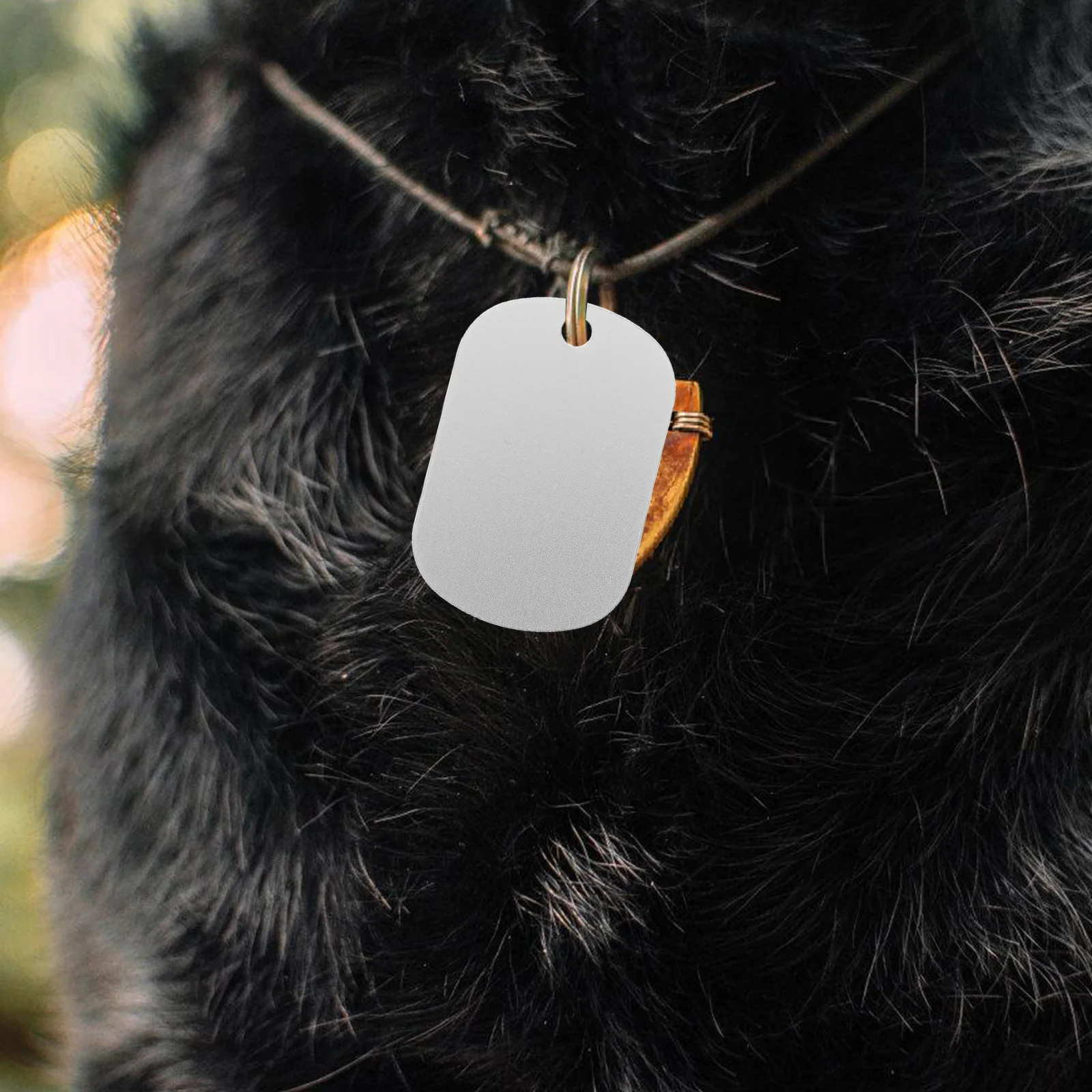 

30pcs Aluminum Metal Dog Tags Tag Plate Blanks Metal Keychain Stamping Pendants Pet Id Tags Necklace Bracelets Engraving