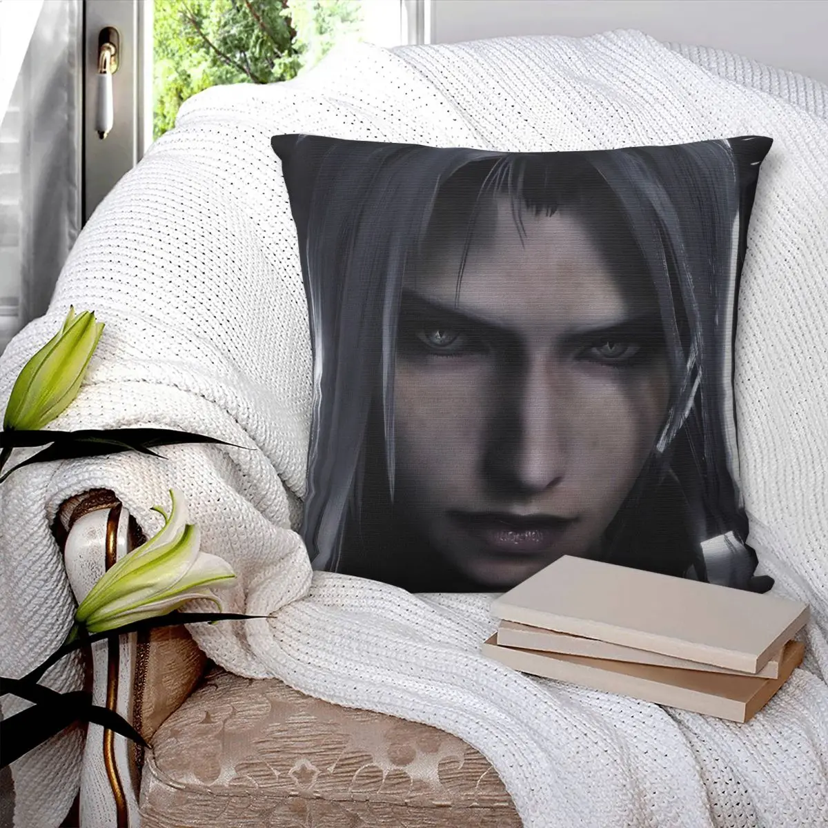 Sephiroth Finals Fantasys Pillowcase Printed Polyester Cushion Cover Decoration Pillow Case Cover Seater Dropshipping 45*45cm