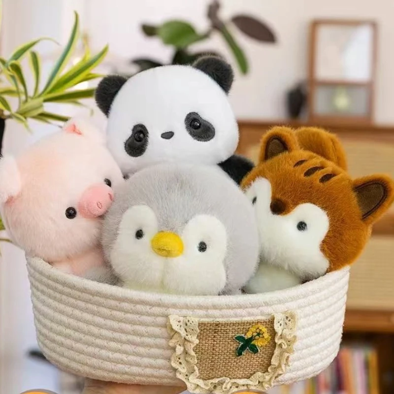 ตุ๊กตาสัตว์น่ารักใหม่ สุนัข แมว ช้าง เพนกวิน ตุ๊กตาผ้าฝ้าย PP ของเล่นตั้งโต๊ะ ตกแต่งรถยนต์ ตุ๊กตาสัตว์แสนสนุก ของเล่นตุ๊กตาขนนุ่ม ของขวัญเทศกาล