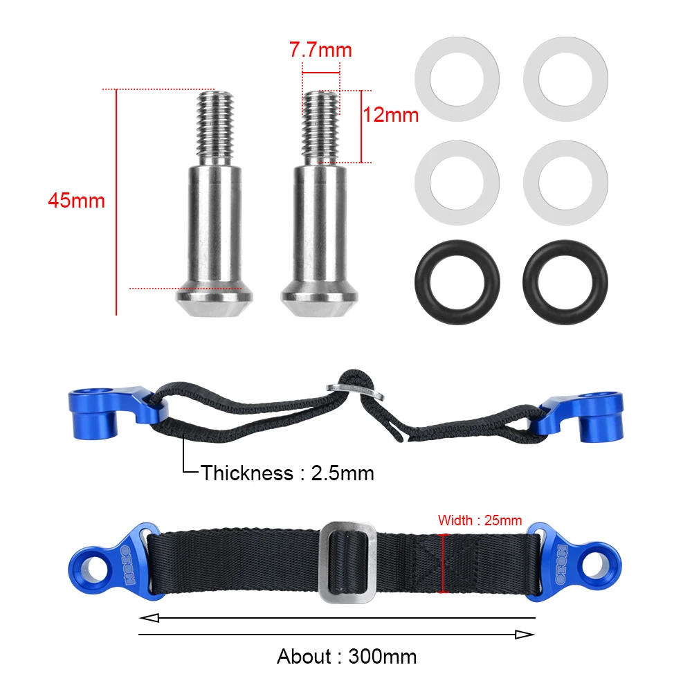 Xe Máy Ghế Sau Dây Xích Dây Cứu Hộ Nâng Kéo Sling Dây Hố Bụi Bẩn Xe Đạp Xe Đạp Phụ Kiện Dành Cho Xe HONDA CBF KAWASAKI SUZUKI