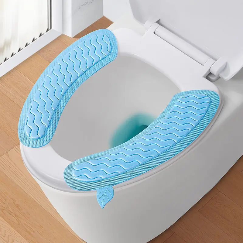 Toilet Seat Cover Skin-friendly Four Season Universal Water-proof Closetool Mat Bathroom Accessories Lavatory Sticker Durable