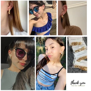 6 Büyük satış damla küpe ve piercing-no. 6