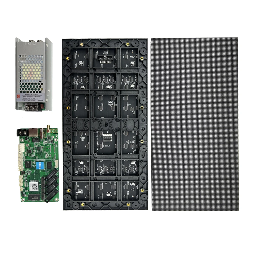 2PCS High Resolution P1.5 Indoor 320x160mm RGB Matrix Full Color Led Video Modules With D16 WIFI/USB/RJ45 Controller
