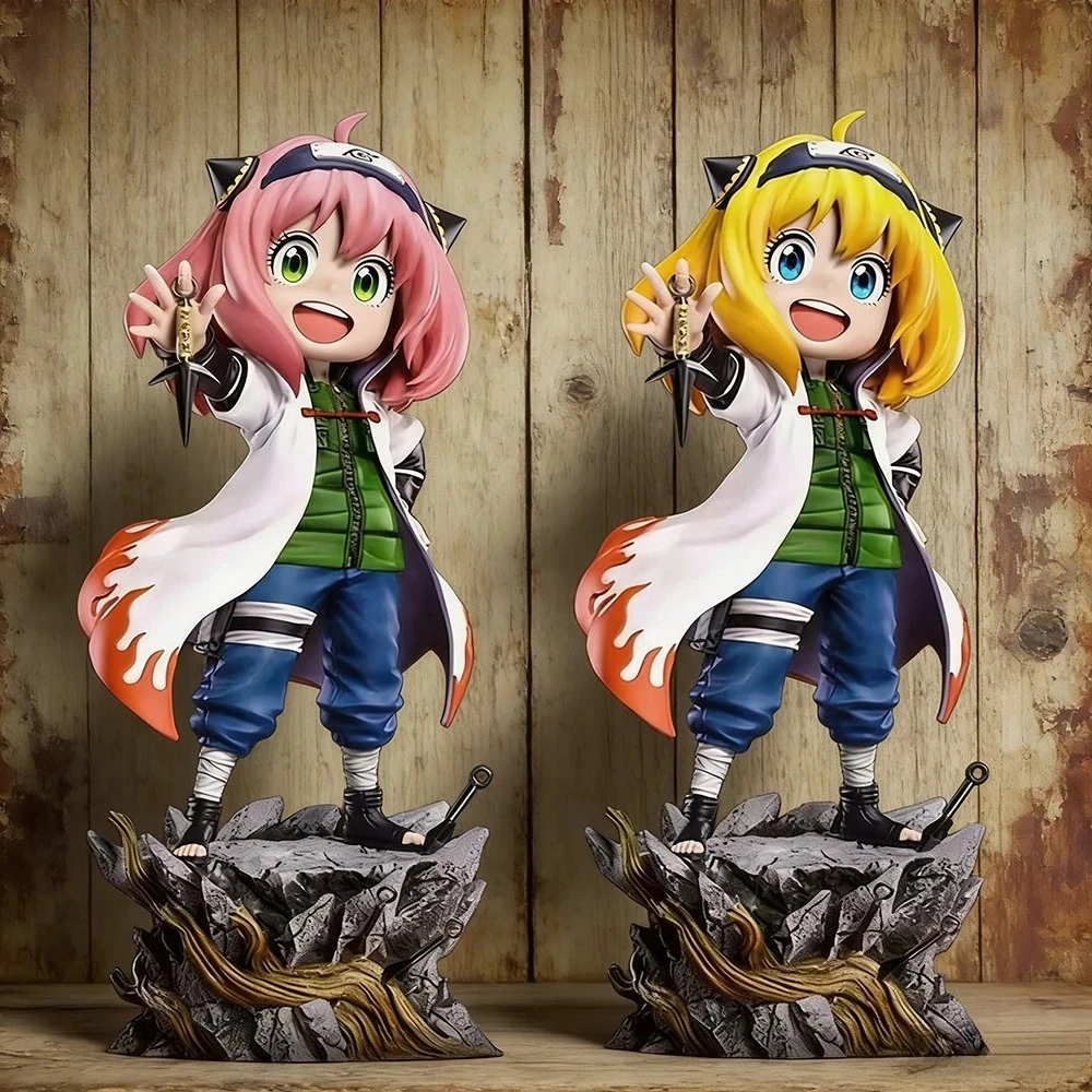 19cm/7,48 Zoll Anime-Figur Anya Forger Cosplay Namikaze Minato Actionfiguren PVC-Statue Sammlermodell Spielzeug Geschenke