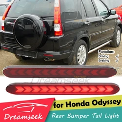 Red LED Bumper Reflector Tail Light For Honda Odyssey CR-V Element Accord Euro CL7 Acura TSX CL9 2004-2008 Brake Driving Lamp