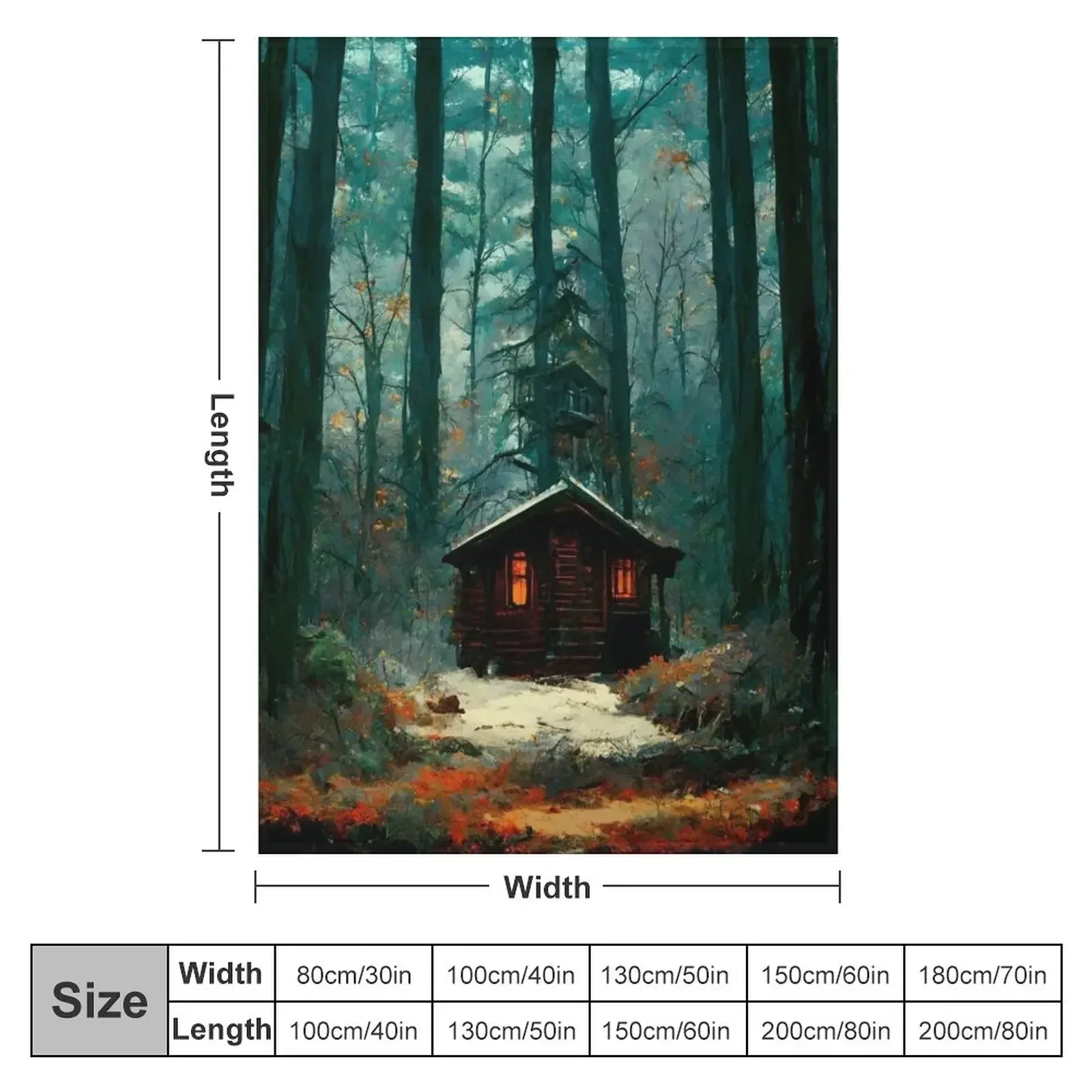 Cabin In The Woods Throw Blanket Single Cute Plaid Blankets