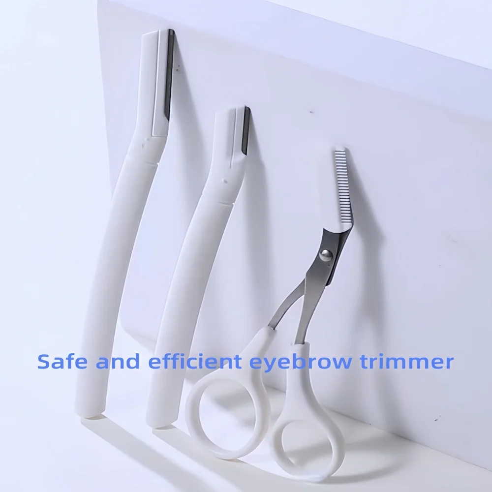 Set da 3-5 pezzi Rasoio per viso da donna, Strumento professionale per dermaplaning, Rasoio per il viso, Fuzz pesca e Rasoi per sopracciglia per la depilazione