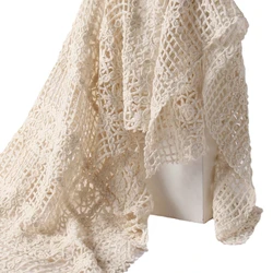 Delicate Hollow Out Knitting Fabric for Fashionable Vest, Hat, Bag and Purse Sewing By The Yard