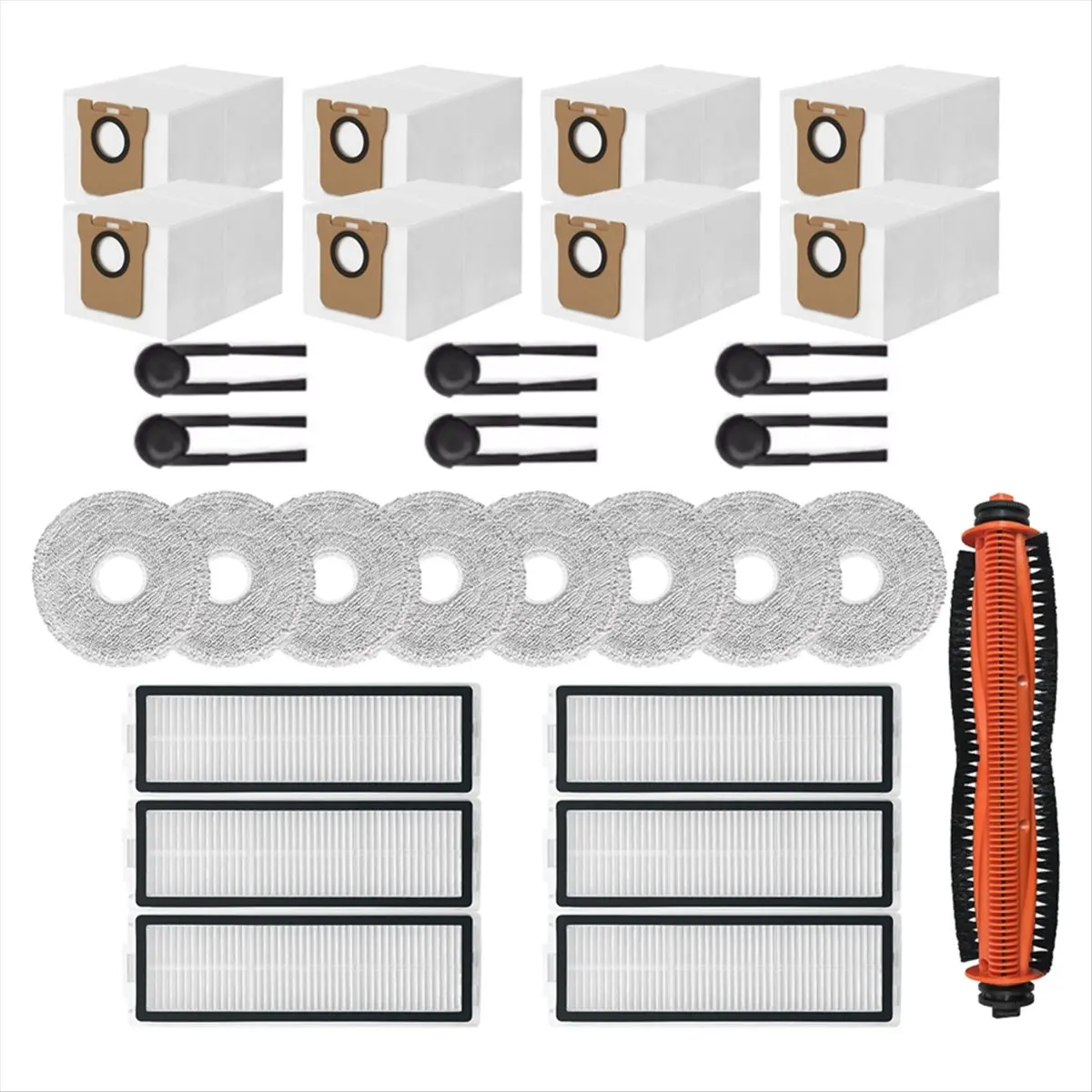 

FZFZ For M40S OV31CN Vacuum Cleaner Replacement Accessories Main Brush Side Brush HEPA Filter Mop Cloth Dust Bag