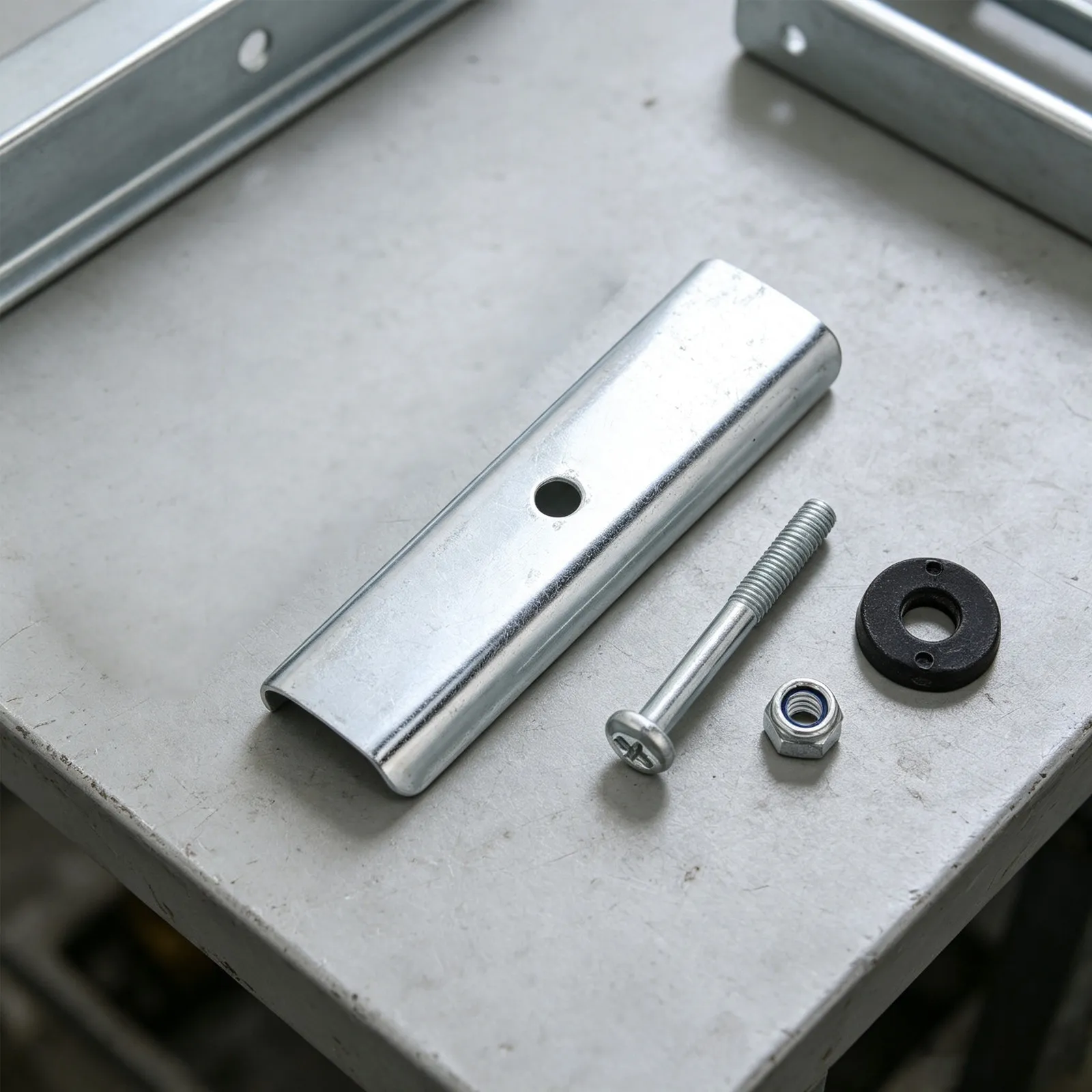 4 Sets Canopy Awning Reinforcement Plate Iron Tent Frame Joint Connector Fit 2.5cm Square Flat Pipe Replacement Support Hardware