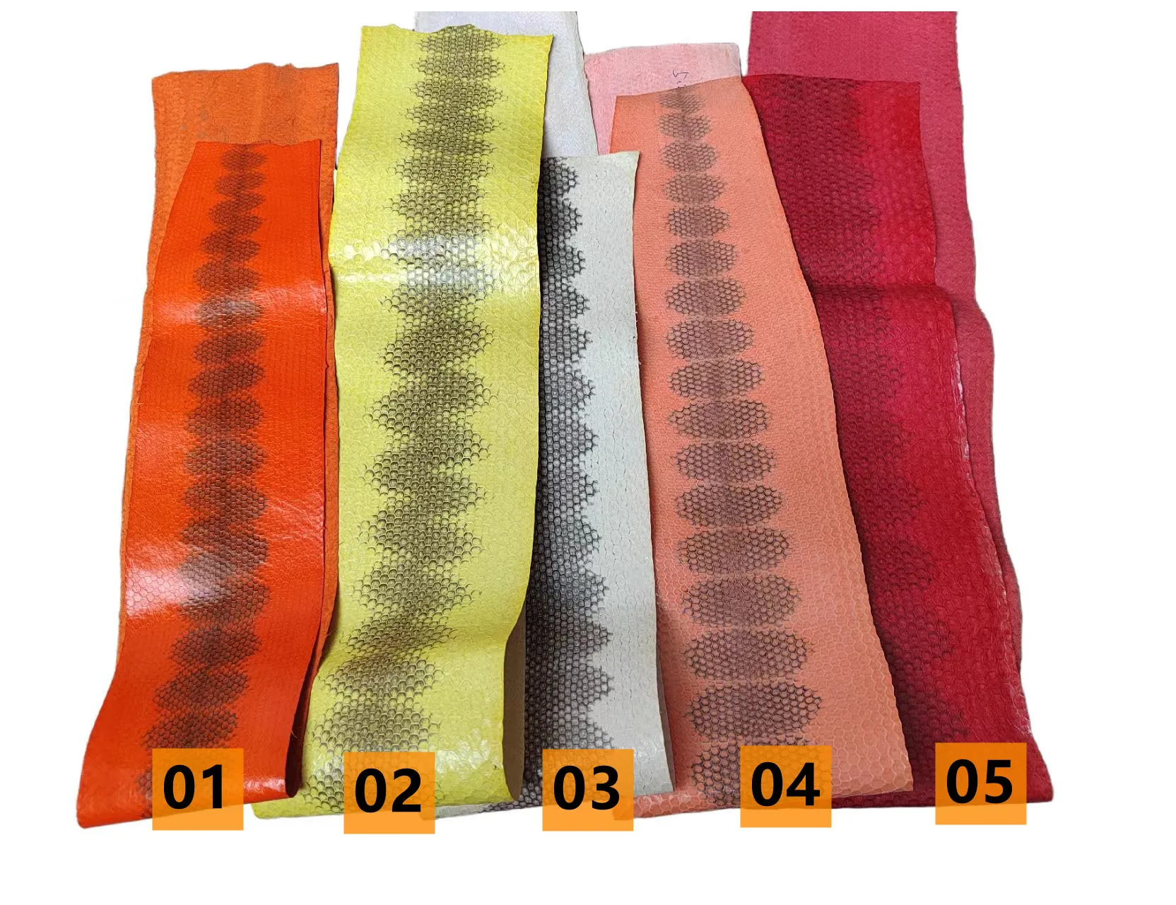 Dyed Genuine Sea Snake Skin Leather Hide – Waterproof Coated Material for Wallets, Bracelets, Shoes & DIY Crafts (0.3-0.5mm Thic