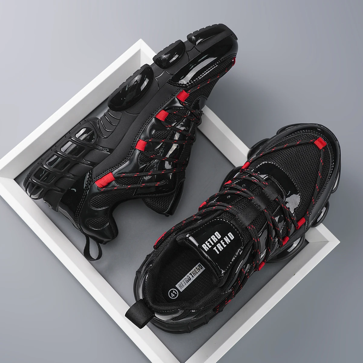Men's Large Size Sports Shoes Outdoor Hiking Running Comfortable Casual Versatile Fashionable Training Shoes for Couples