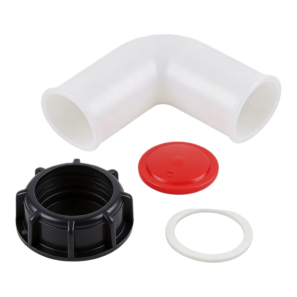 90 Elbow IBC Tank Accessories 90 Angle Extension Drain Hose For IBC Tank Water System High Capacity Plastic Material