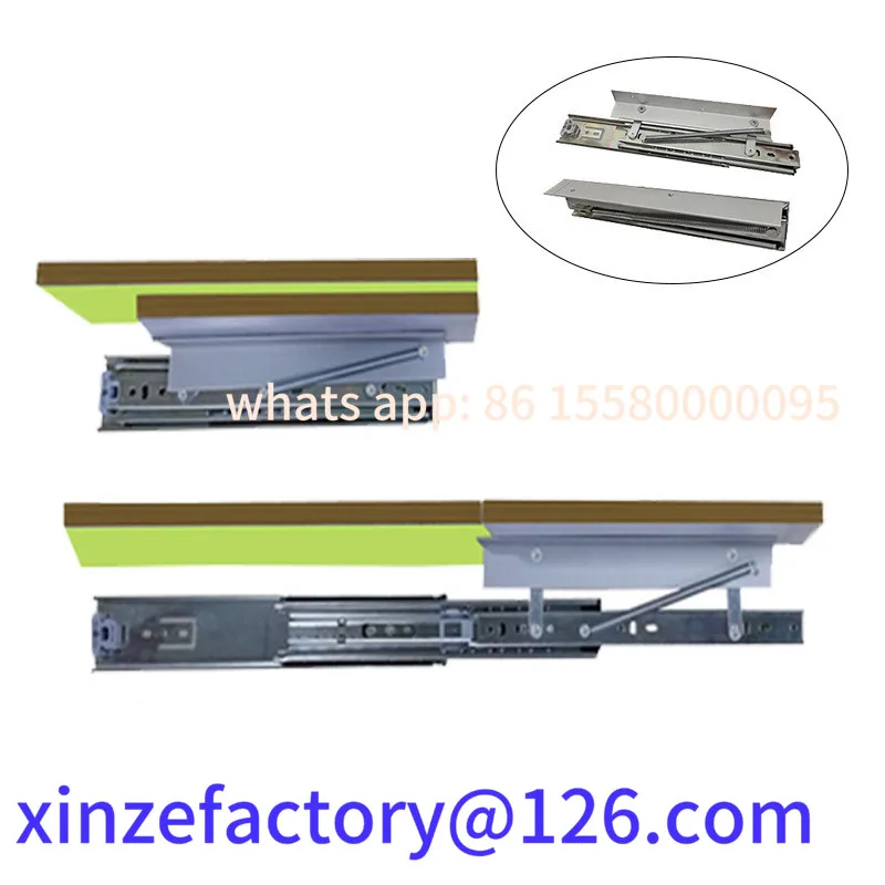 Настраиваемый тяжелый выдвижной всплывающий направляющий кронштейн, поддерживающий кронштейн, мебельная столешница, скрывающий складной лист