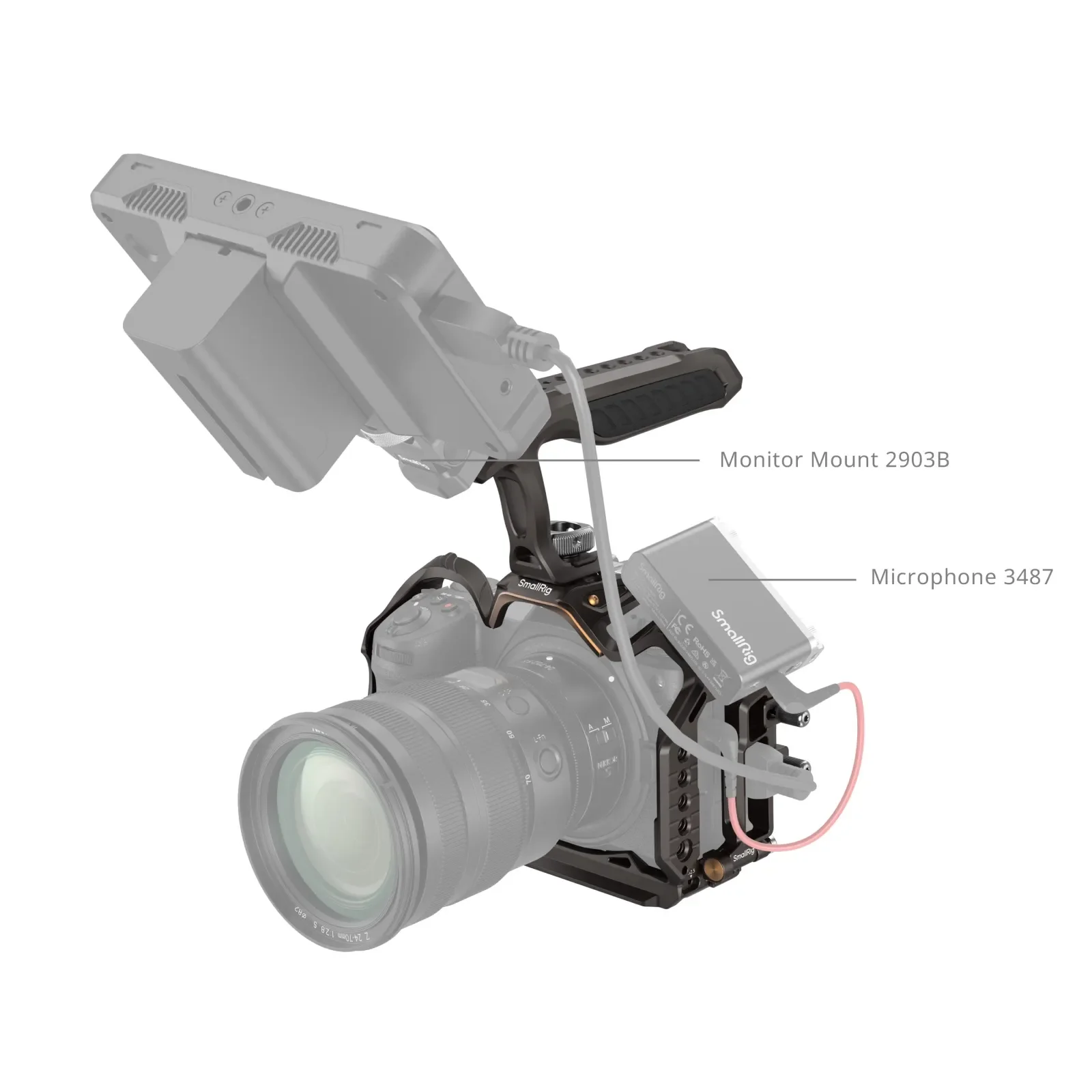 SmallRig 4519/4520 Cage Kit 4521/4522 Night Eagle Cage 4523 L-Bracket 4524 With MB-N14 Vertical Grip For Nikon Z6 III Camera kit