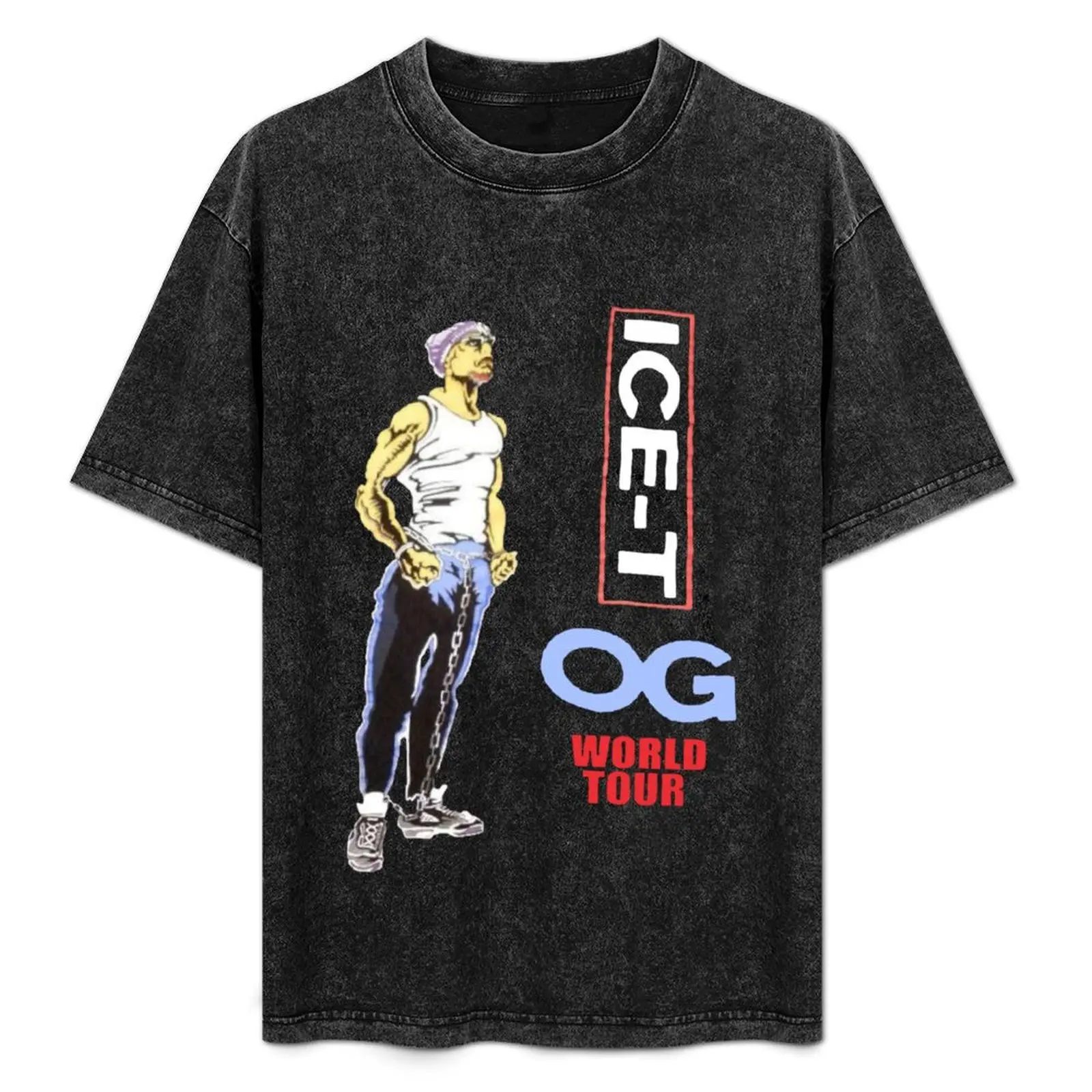 

Ice-T O.G World Tour Vintage Hip Hop Rap T-Shirt Work Wear Short Sleeve T-Shirt
