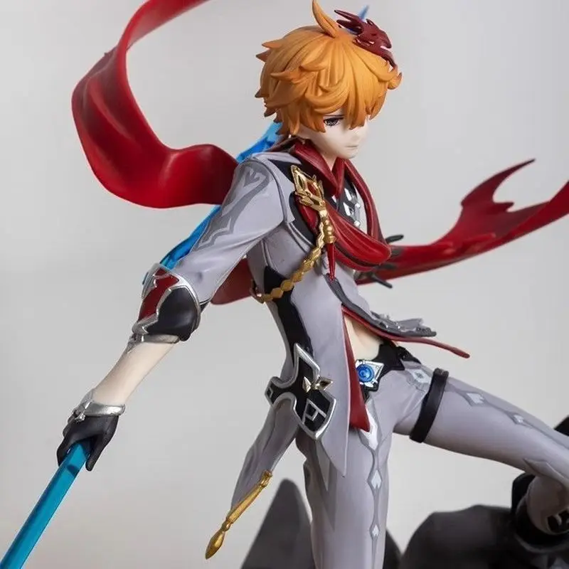 35CM Genshin Impact Childe Tartaglia Game Anime merchandise Action Figure Model Kit Desktop Ornament Standbeeld Collectible Toy Gift