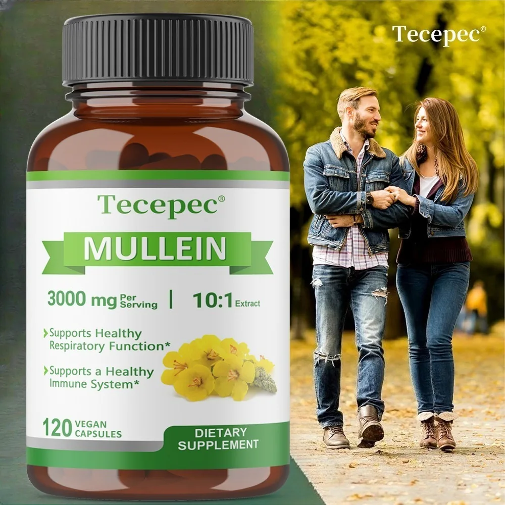 Mullein Leaf Extract - Improves Digestion, Natural Lung Cleanse, Supports Lung Function & Respiratory Health, Boosts Immunity