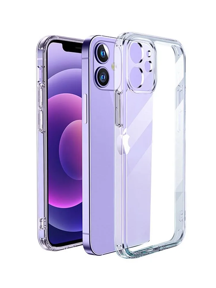Étui Transparent pour iPhone 12 11 13 14 15 Pro max coque de téléphone transparente en TPU souple couverture transparente pour iPhone 12 13 mini étuis