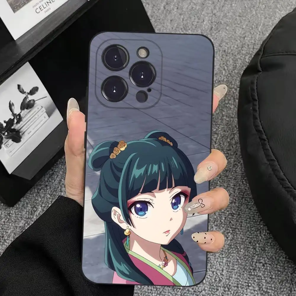 Чехол для телефона Jinshi Maomao для iPhone 17,16,15,14,13,12,11,Plus,Pro Max,XS,X,XR,SE,Mini,8,7,мягкий силиконовый черный чехол