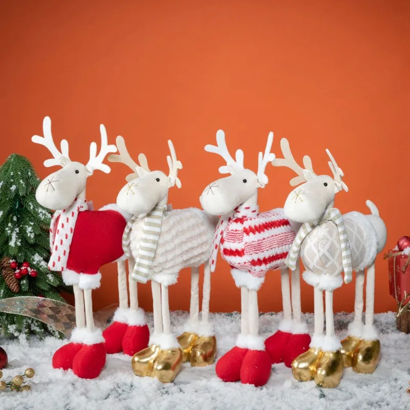 

Christmas Decorations New Year Xmas Christmas Dolls Stand Elk Kids Gifts 2023 Navidad Natal Christmas Elk Doll Decorations Gifts