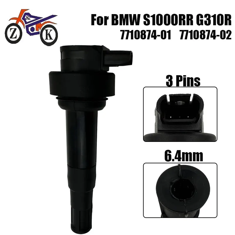 

1 шт. катушка зажигания мотоцикла для BMW S1000RR G310R G310GS 2016-2019 K02 K03 K46 HP4 K42 EFI палочка зажигания 771087401 12137710874