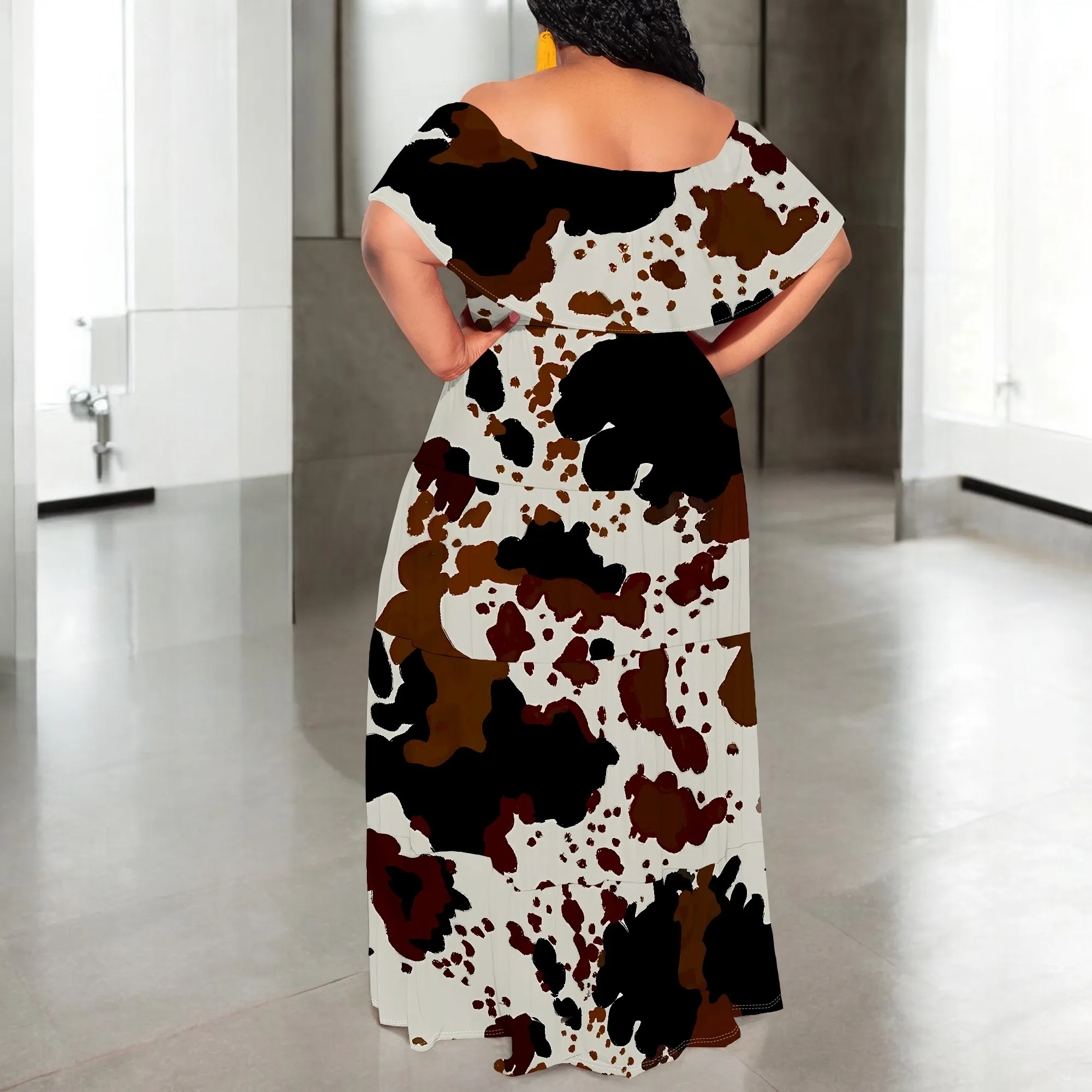 Off The Shoulder Dresses for Women Polynesian Dress Summer Hawaiian Outfit Long Dresses