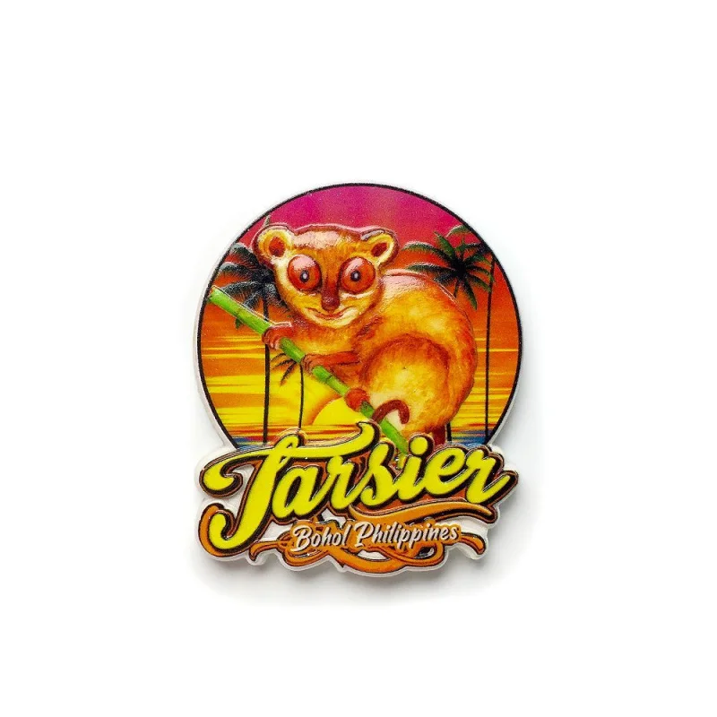 

Philippine Eyeglasses Monkey Cultural and Creative Home Decorations Tourism Commemorative Crafts Magnetic Refrigerator Stickers