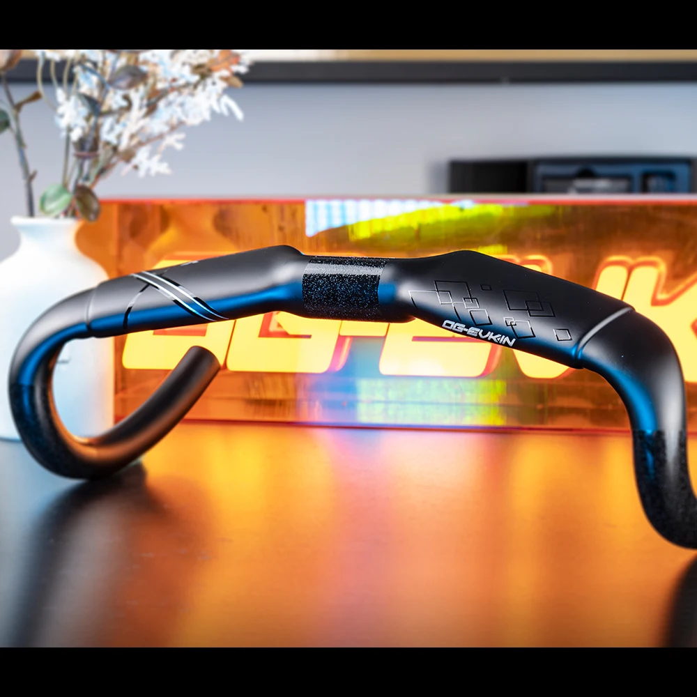 OG-EVKIN CATCH X T800 Carbon Aero Road Handlebar 31.8mm Racing Bike Bar 340-420mm 125mm Drop 75mm Reach Matte UD Components
