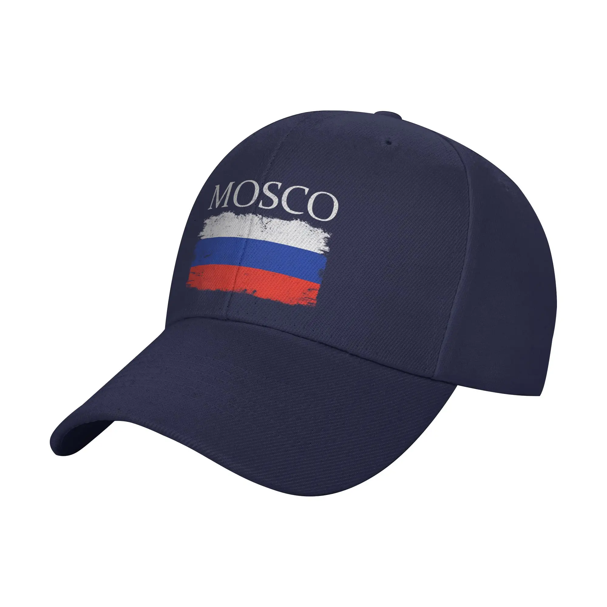 Summer Casual Baseball Cap Mosco Russia Flag Tourist Capital Mosco Tennis Skate Hats For Unisex Men Snapback Cap