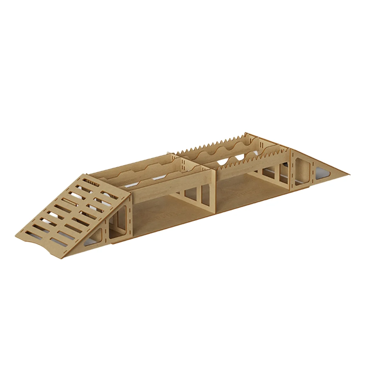 A17I Houten Simulatie Off-Road Obstakels voor 1/16 1/18 1/24 RC Crawler Model Auto Volwassen Kinderspeelgoed Montage Prop -PP03