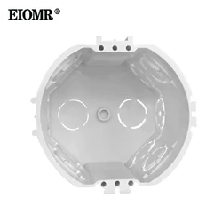 EIOMR Wall Round Mounting Box, White Back Box Internal Cassette Round Wiring Box For EU Standard Switch and Socket