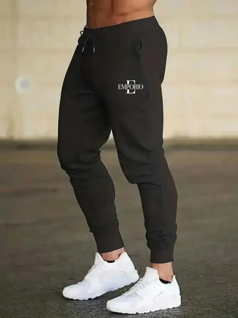 

Удобные дышащие мужские облегающие повседневные брюки, свободные длинные брюки с манжетами, весна-осень, новый стиль, легкие мужские джинсы