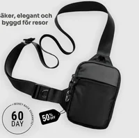 Fashionable Mini Crossbody Bag for Men with Stainless Steel Lock RFID Anti-Theft Mobile Phone Single Shoulder Bag – view 1