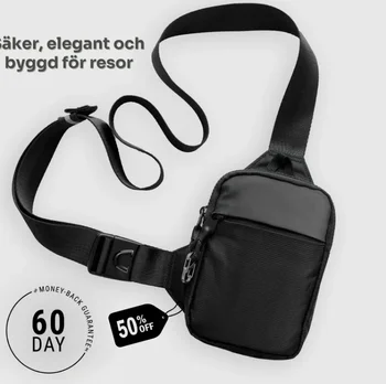Fashionable Mini Crossbody Bag for Men with Stainless Steel Lock RFID Anti-Theft Mobile Phone Single Shoulder Bag – view 1