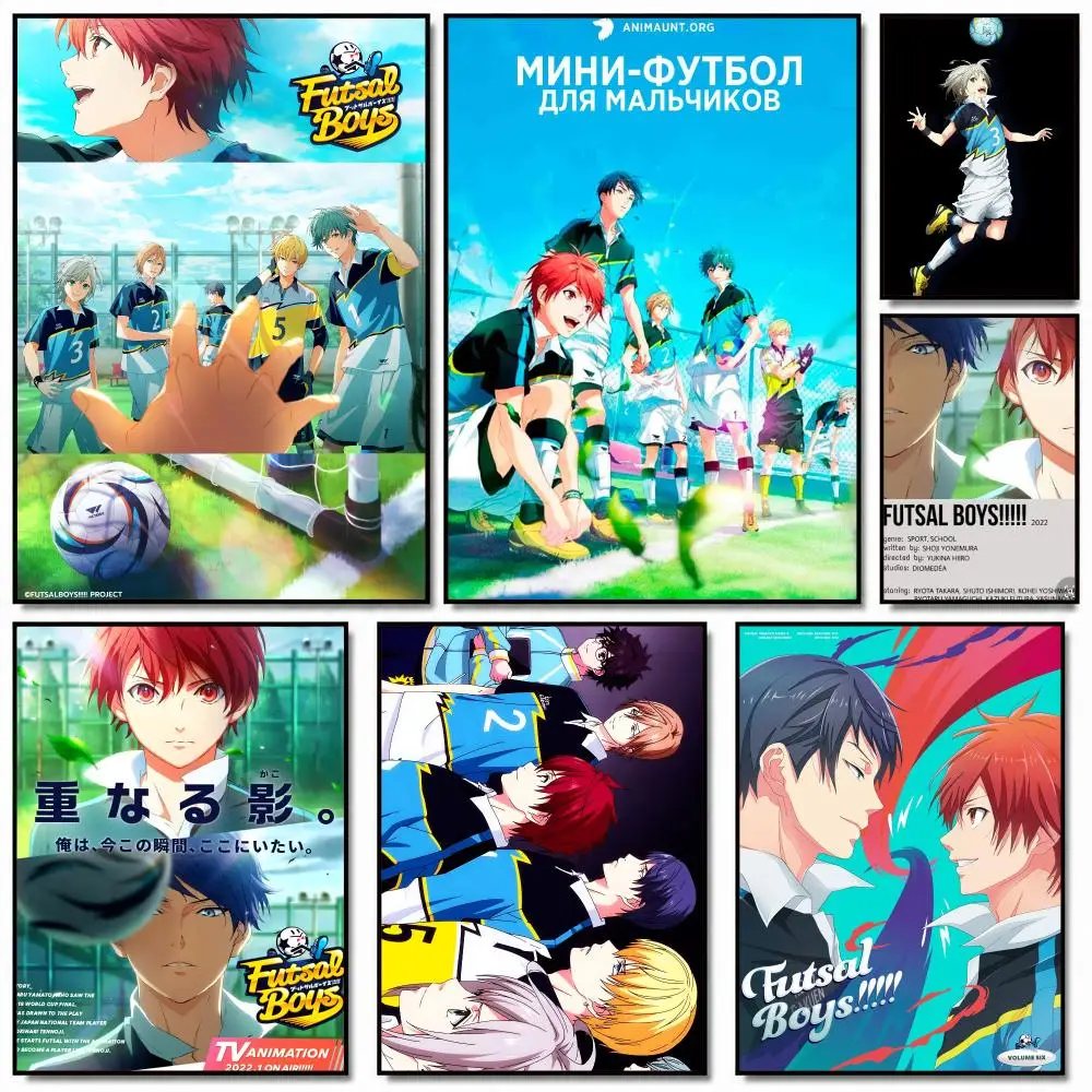 anime F-Futsal Boys-S Poster Removable Wall Sticker for Home Cafe Bar Office Interior Decor