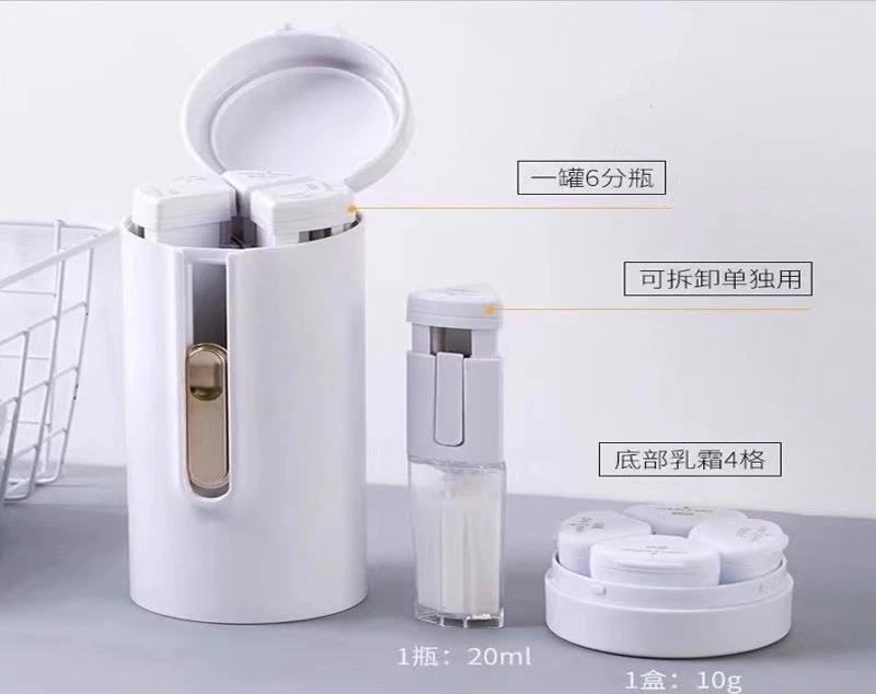 

Travel Dispensing Bottle Cup-Shaped Body Wash Makeup Storage Bottle Convenient Press-Type