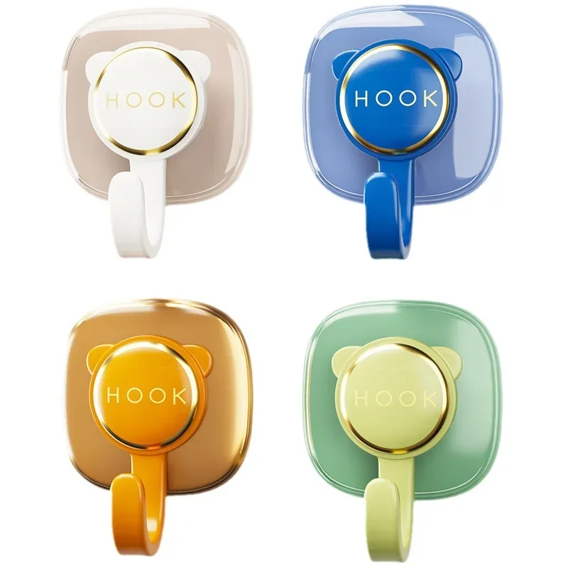 No punching hook, viscose, strong load-bearing, adhesive hook behind door, kitchen, bathroom, wall, no trace, schoolbag hanging
