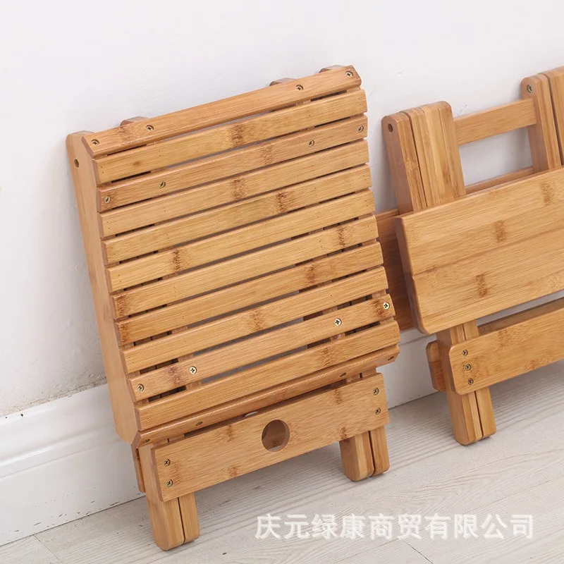 Nanzhu folding stool portable household solid wood Mazar outdoor fishing chair small bench small stool square stool wholesale