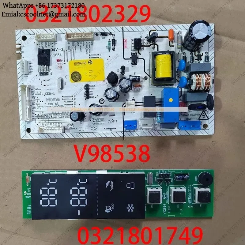 Computer Motherboard For Homa Haier Refrigerator W19-66BC 0321802329 V98538 Display Board 0321801749 Replacement Parts