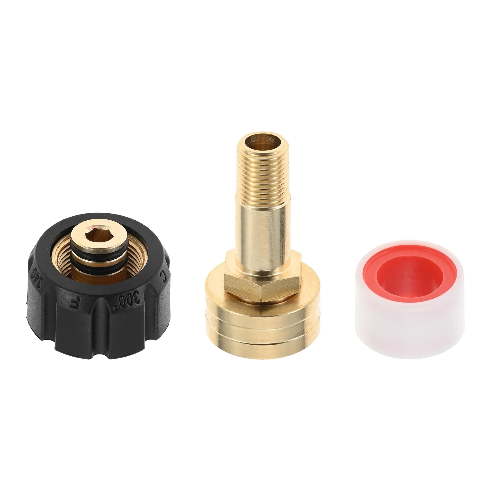 1Pc Plastic Brass Garden Hose Adaptor M22 to 14mm X 3/4 Inch Female for Pressure Washer Spray Gun Accessories Prevent Rust