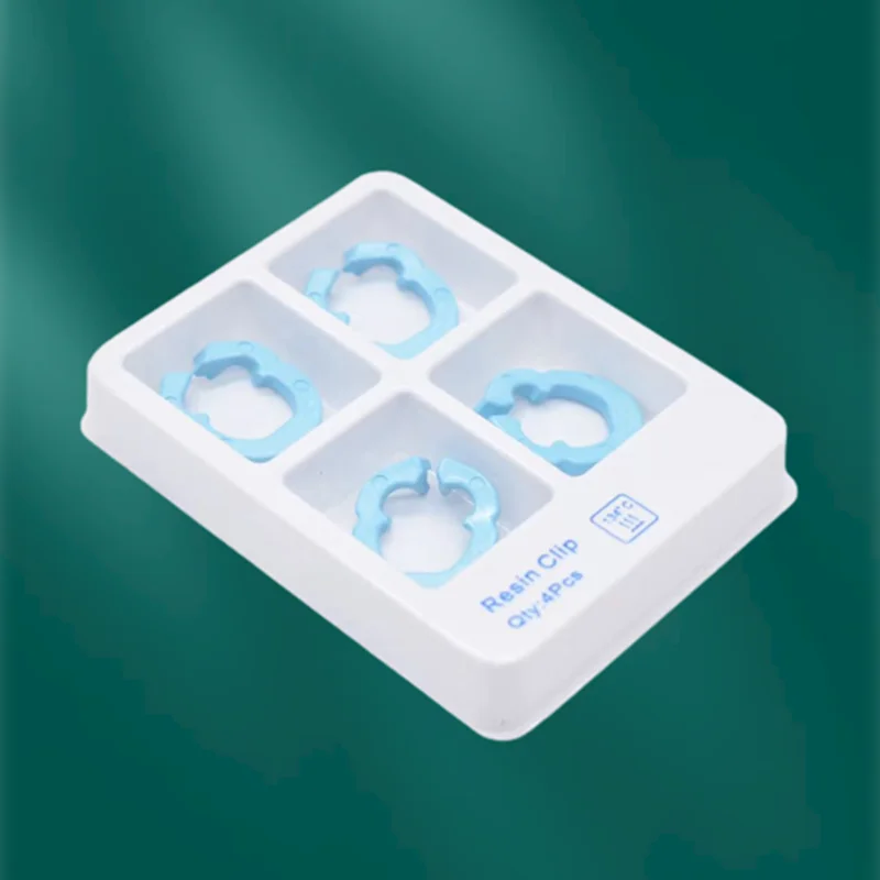 

4Pcs Rubber Dam Resin Matrix Ring Clips Matrix Fixed Clamp Autoclavable For Dental Lab Instrument 134°C Dentistry Material