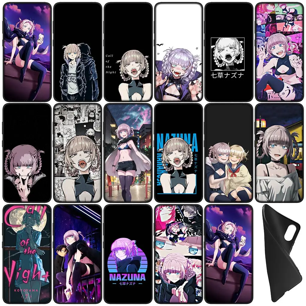 Nazuna Nanakusa Call of the Night TPU Case for Samsung Galaxy S22 S21 S20 Fe Ultra S8 Plus + S7 Edge M15 Phone Cover Casing