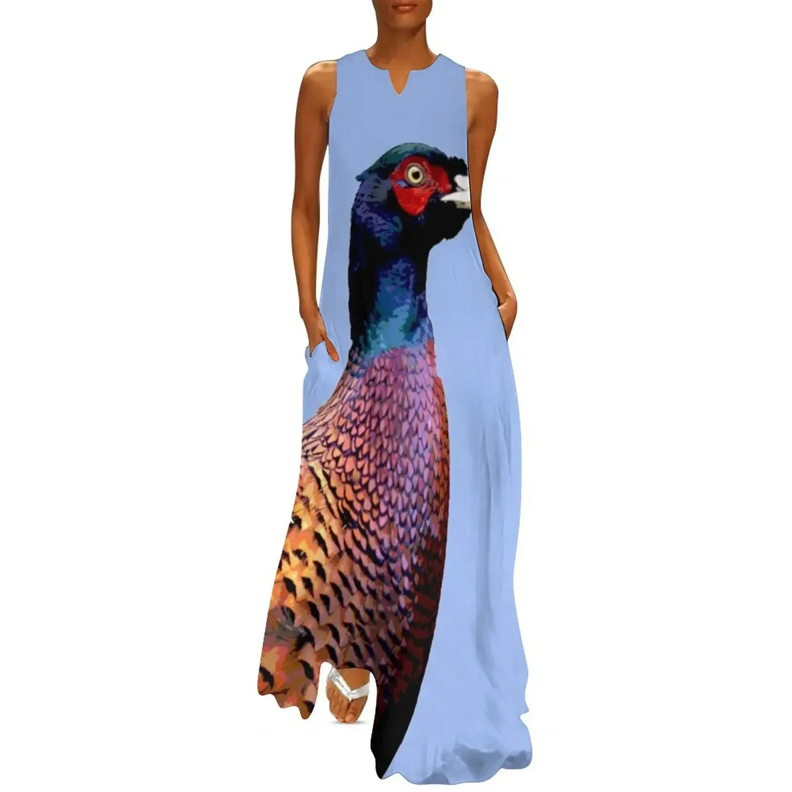 

Pheasant Long Dress Women's clothing Dance dresses Woman fashion summer dress woman 2025 Dress