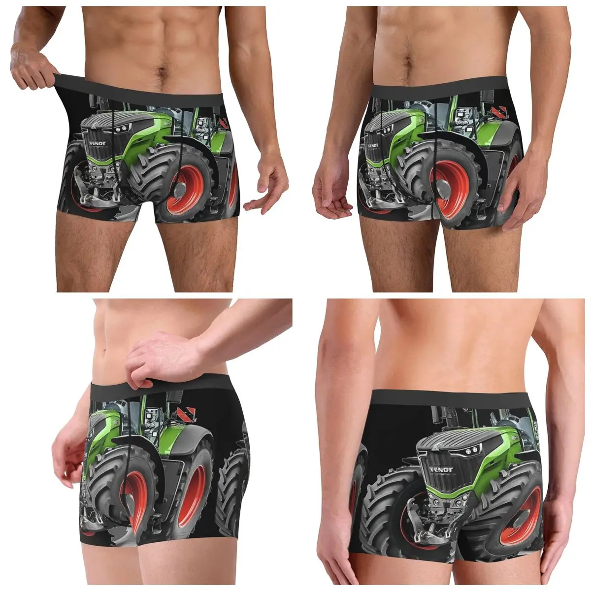 Boxer Underpants Shorts Fendt German Tractors Panties Male Comfortable Underwear for Homme Man Boyfriend Gifts