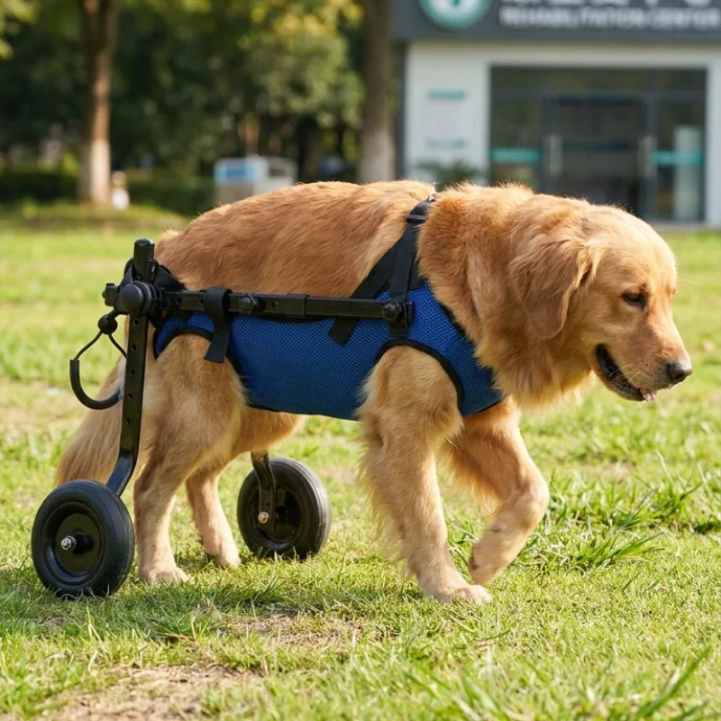 Elderly Dog Wheelchair for Walking Disabled Dog Mobility Aid Adjustable Hind Leg Pet Auxiliary Trolley Support for Disabled Pets