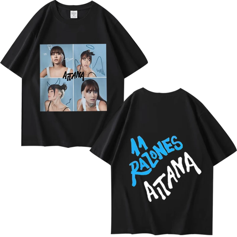 

Singer Aitana Ocana Printed T Shirt 2025 new men women Oversized 100% Cotton Hot sale short sleeve Summer Unisex plus size tops