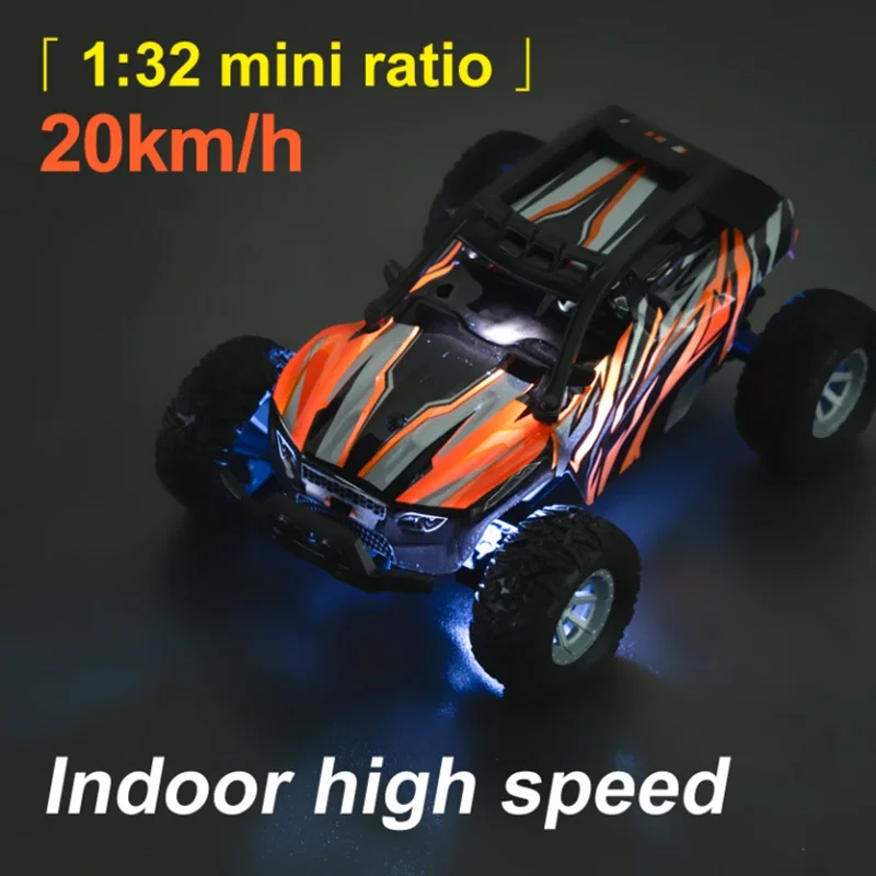 S801 S802 RC Car 1/32 2.4g Mini szybki zdalnie sterowany samochód Wbudowane podwójne światła LED Obudowa samochodu Świecąca zabawka Prezent dla