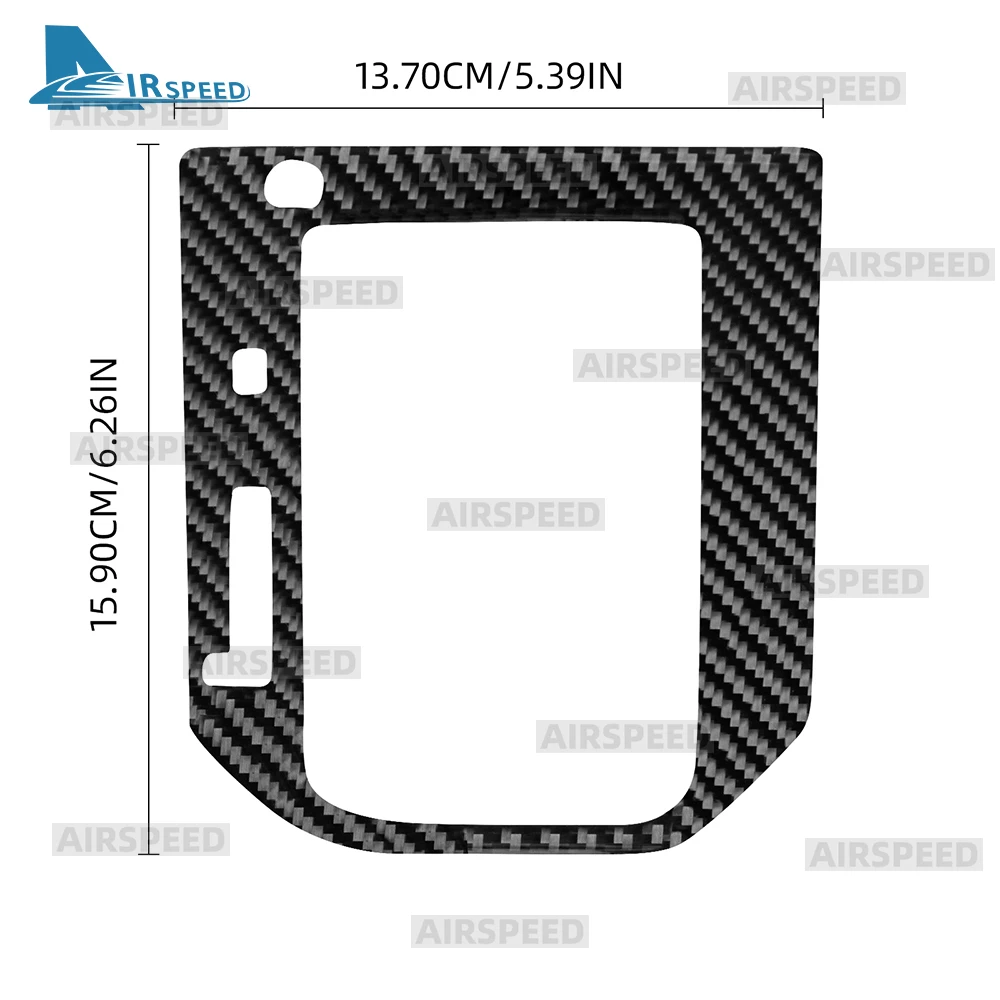 For Subaru Forester 2019 2020 2021 2022 2023 2024 Real Soft Carbon Fiber Sticker LHD RHD Car Automotive Gear Shift Panel Frame view 6